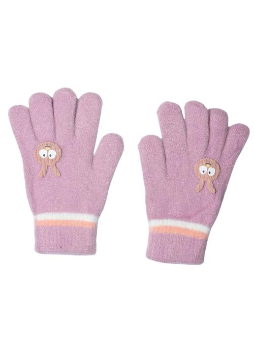 girls solid winter gloves - 21975866 - Very Small Image - 1