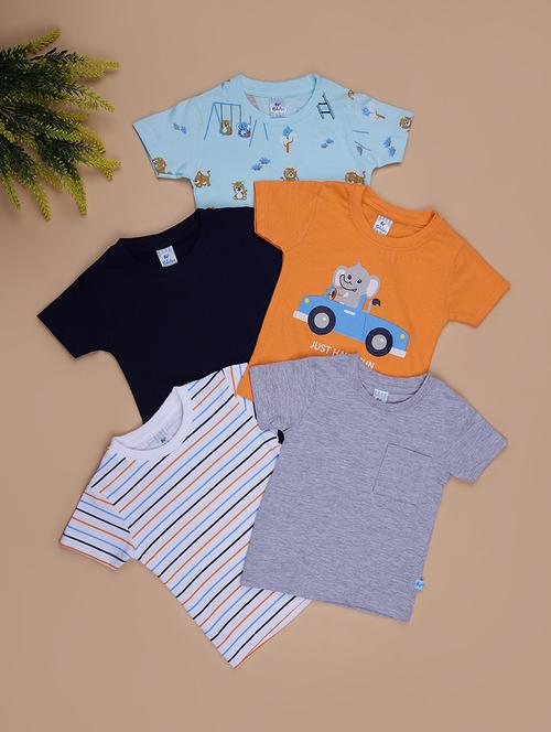 boys pack of 4 printed short sleeve t-shirt - 21975903 - Very Small Image - 1