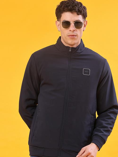 men solid long sleeve lightweight bomber jacket - 21975912 - Very Small Image - 1