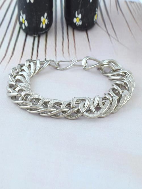 silver chain link fashion bracelet jewellery - 21976406 - Very Small Image - 1