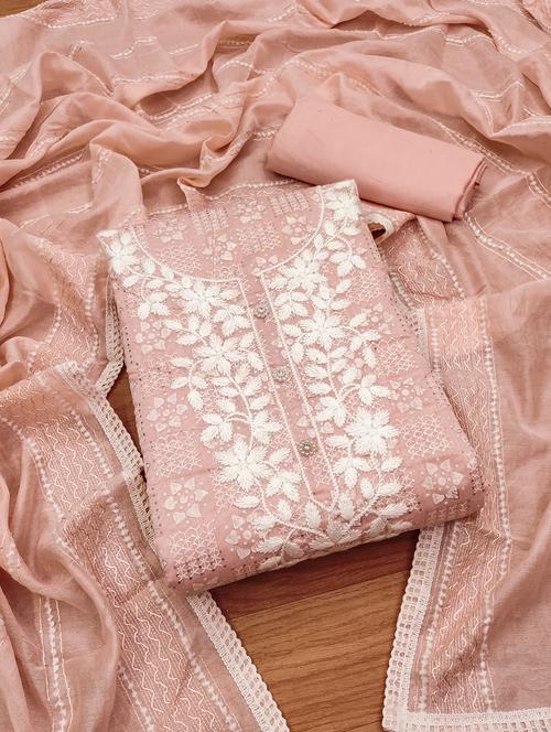 women printed embroidered unstitched suit set - 21976432 - Very Small Image - 1