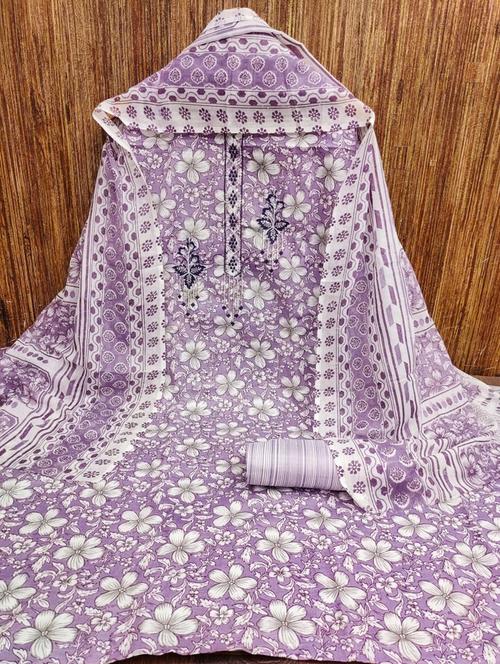 women floral embroidered unstitched suit set - 21976646 - Very Small Image - 1