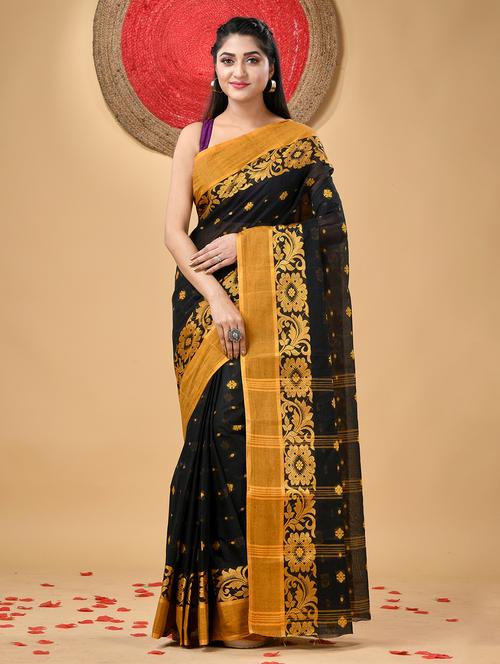 women self design handloom saree - 21977356 - Very Small Image - 1
