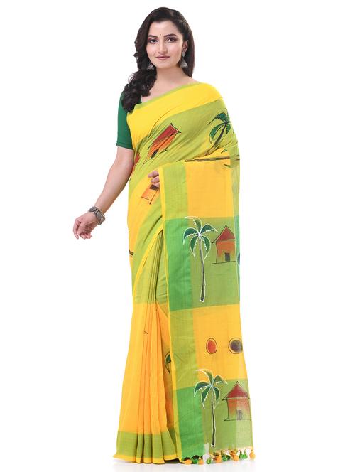 women printed handloom saree with blouse - 21977419 - Very Small Image - 1