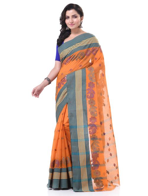 women self design handloom saree - 21977429 - Very Small Image - 1