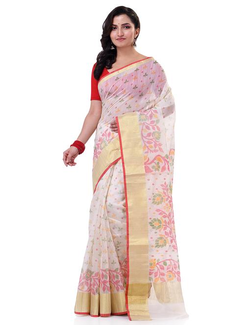 women self design bordered saree with blouse - 21977450 - Very Small Image - 1