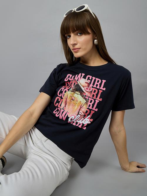 women printed short sleeve relaxed fit t-shirt - 21977854 - Very Small Image - 1