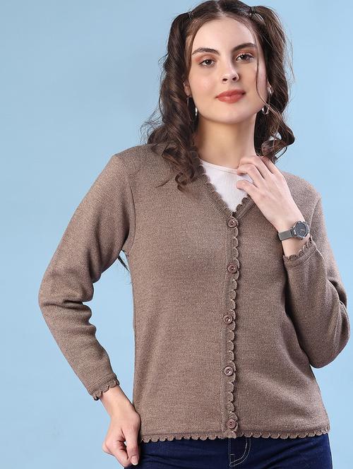 women solid long sleeve cardigan - 21978126 - Very Small Image - 1