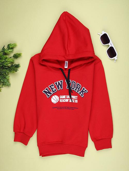 boys printed long sleeve hooded sweatshirt - 21979388 - Very Small Image - 1