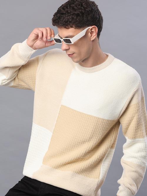 men self design long sleeve regular fit pullover  - 21979446 - Very Small Image - 1