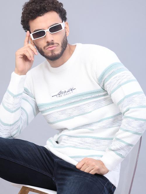 men sself design long sleeve regular fit pullover  - 21979447 - Very Small Image - 1