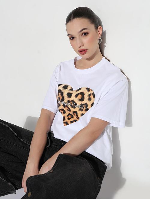 women printed short sleeve oversized t-shirt - 21979754 - Very Small Image - 1
