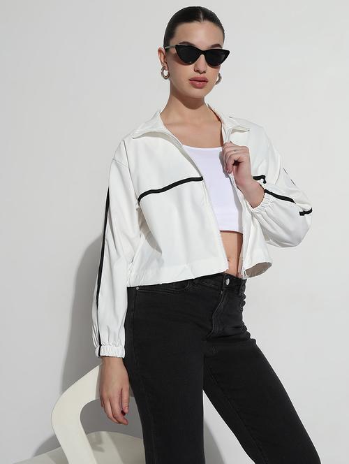 women tapered long sleeve windcheater jacket - 21979832 - Very Small Image - 1