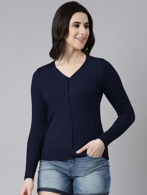 women navy blue soldi long sleeve top - 21979978 - Very Small Image - 1