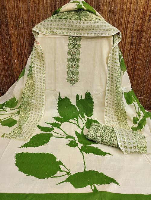 women floral embellished unstitched suit set - 21980265 - Very Small Image - 1