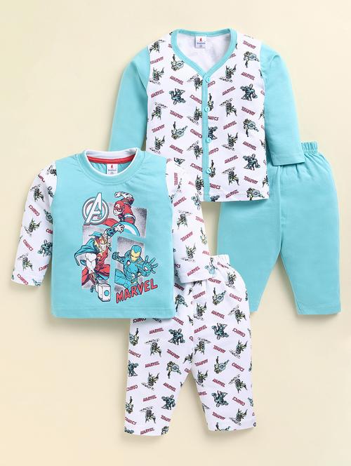 kids pack of 2 printed full length set - 21980888 - Very Small Image - 1