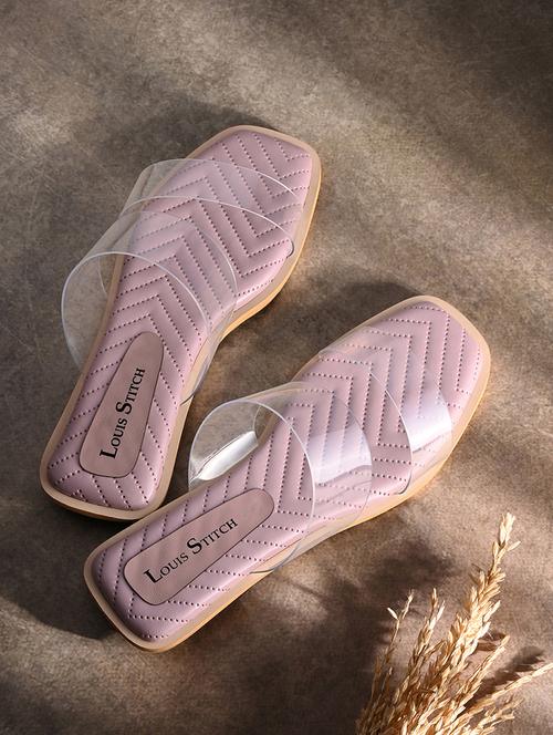 women lavender solid slip on flats - 21980899 - Very Small Image - 1