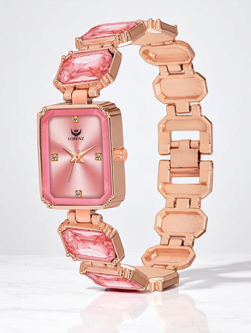 women rose gold dial bracelet watch  - 21981563 - Very Small Image - 1