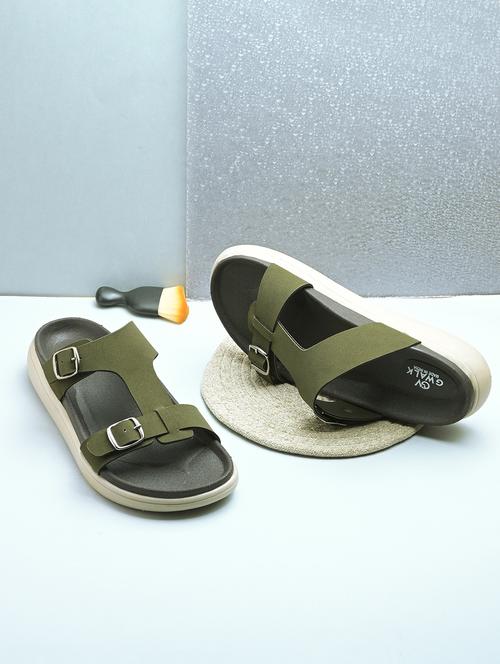 men solid slip on sandal - 21981686 - Very Small Image - 1