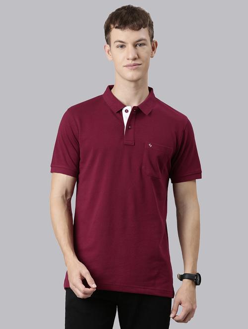 men solid short sleeve regular fit polo t-shirt - 21981860 - Very Small Image - 1