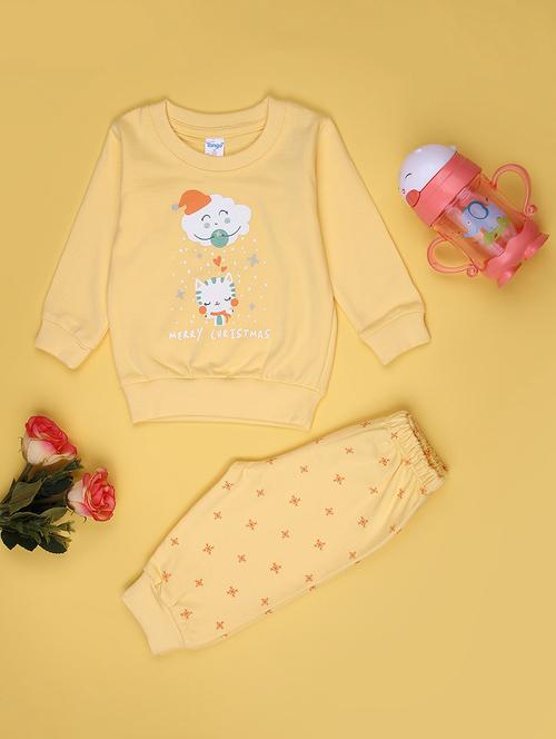 kids printed t-shirt and pajama co-ord set - 21982490 - Very Small Image - 1