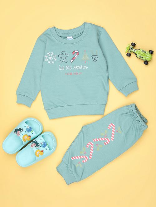 kids printed t-shirt and pajama co-ord set - 21982579 - Very Small Image - 1