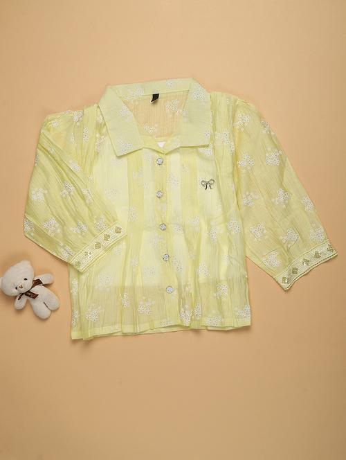 yellow cotton  top - 21982738 - Very Small Image - 1