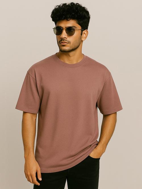 men solid short sleeve oversized t-shirt - 21983435 - Very Small Image - 1
