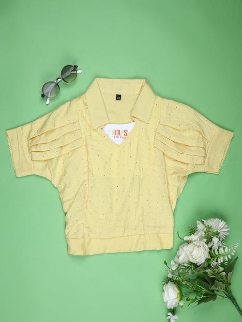 girls collared short sleeve top - 21983555 - Very Small Image - 1