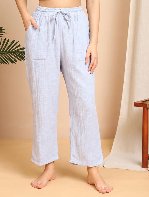 women solid mid rise lounge wear pajama - 21984460 - Very Small Image - 1