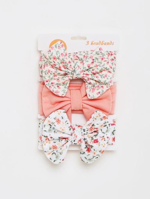 girls pack of 3 multi color hairbands - 21985220 - Very Small Image - 1