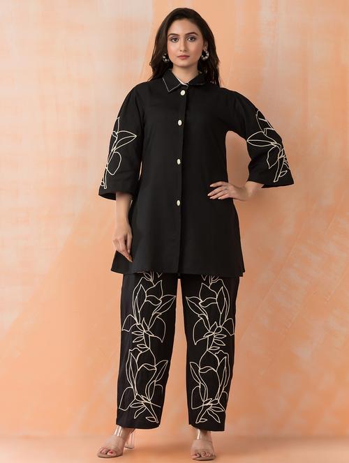 women floral three quarter sleeve ethnic co-ord set - 21985465 - Very Small Image - 1