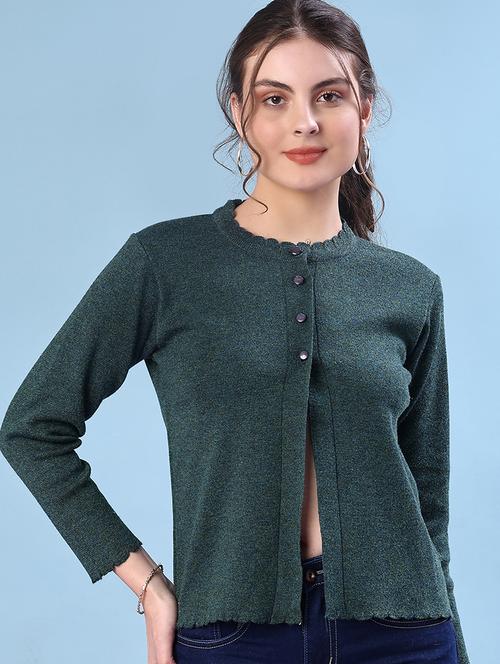 women solid long sleeve cardigan - 21985921 - Very Small Image - 1