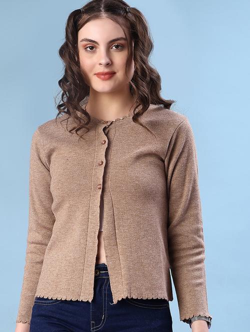 women solid long sleeve cardigan - 21985937 - Very Small Image - 1