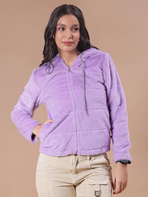 women solid long sleeve hooded sweatshirt - 21986399 - Very Small Image - 1