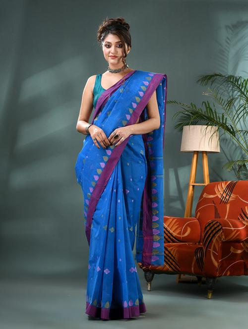 women self design handloom saree - 21986582 - Very Small Image - 1