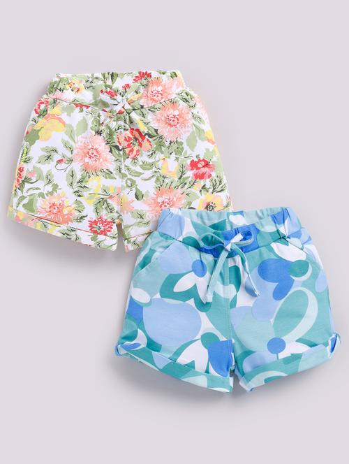 girls pack of 2 printed shorts - 21986836 - Very Small Image - 1