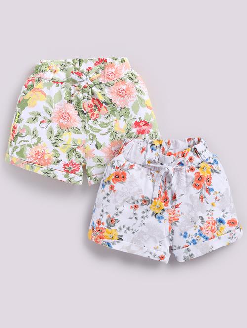 girls pack of 2 printed shorts - 21986838 - Very Small Image - 1