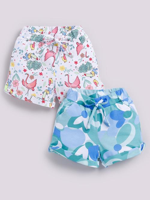 girls pack of 2 printed shorts - 21986842 - Very Small Image - 1