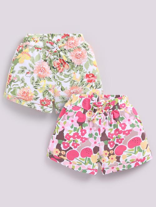 girls pack of 2 printed shorts - 21986848 - Very Small Image - 1
