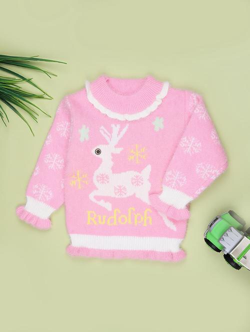 girls self designed long sleeve sweater - 21987292 - Very Small Image - 1