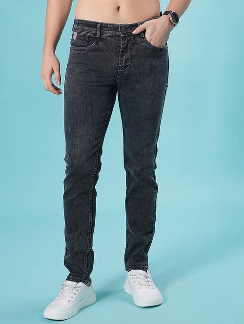 men washed mid rise full length jean - 21988465 - Very Small Image - 1