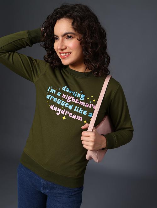 women printed long sleeve sweatshirt - 21988616 - Very Small Image - 1