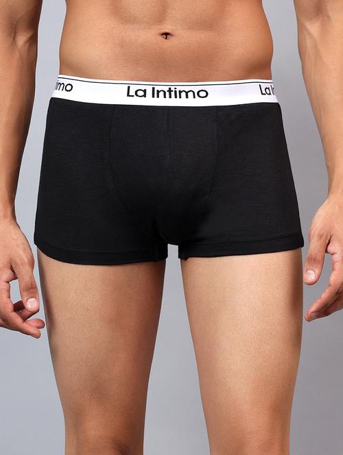men solid low rise trunk brief - 21989429 - Very Small Image - 1