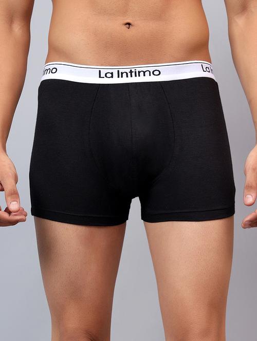 men solid low rise trunk brief - 21989434 - Very Small Image - 1