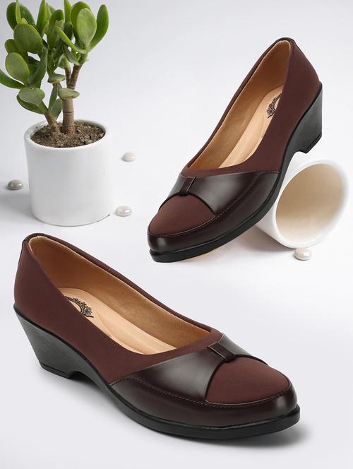 women brown slip on ballerina - 21992562 - Very Small Image - 1