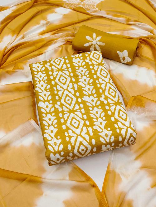 women printed unstitched suit set - 21992995 - Very Small Image - 1