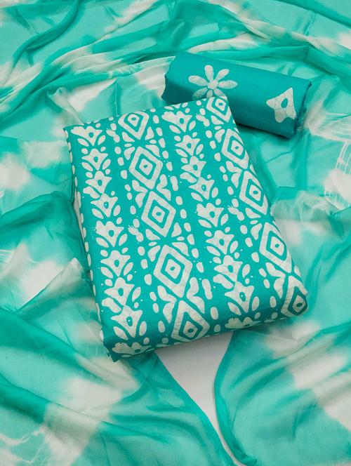 women printed unstitched suit set - 21992997 - Very Small Image - 1