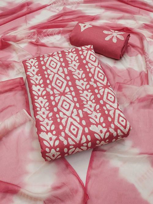 women printed unstitched suit set - 21992998 - Very Small Image - 1