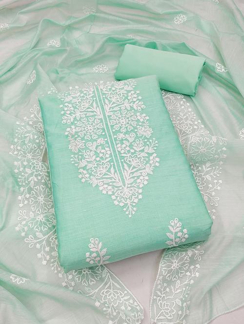 women embroidered unstitched suit set - 21993813 - Very Small Image - 1